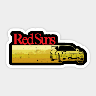 Vintage Red Suns Sticker